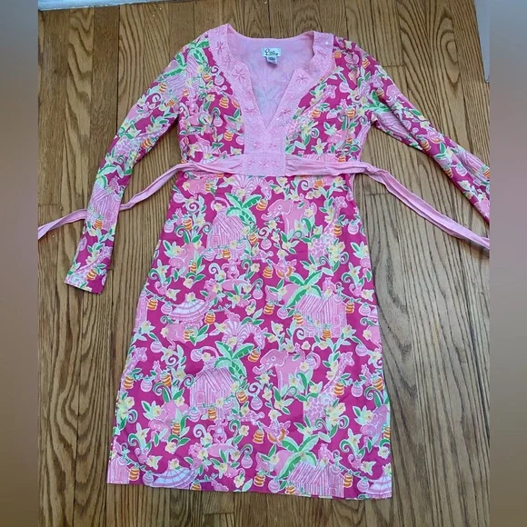 Lilly Pulitzer White Label Long Sleeve Dress in Slathouse Rock